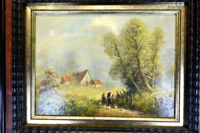 Verträumte Dorfaue, Frenzik, 1951