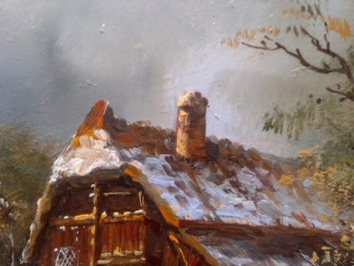 Winterlandschaft, W. Beck, 1901