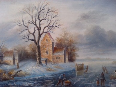 Winterlandschaft am Vorwerk, um 1900