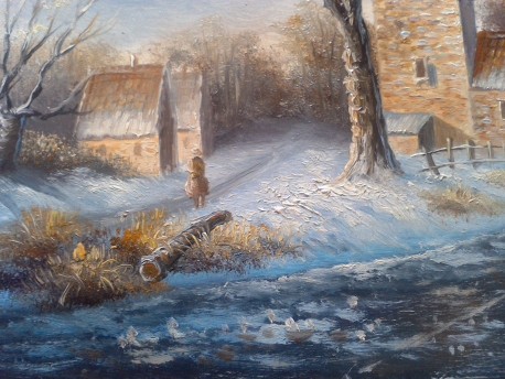 Winterlandschaft am Vorwerk, um 1900