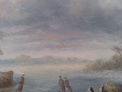 Winterlandschaft am Vorwerk, um 1900