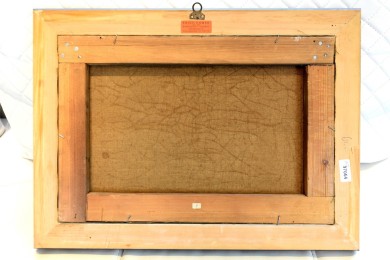 Gebirgslandschaft mit Gehöft am Wildbach, um 1910