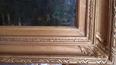 Sumpflandschaft mit Kate im Abendrot, Rudolf Hellgrebe, 1896