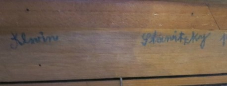 Wald mit Hirsch am Fluss, Impressionist, Stornitzky, 1931