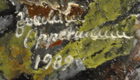 Eichhörnchen zwischen den Baumästen, Gundula Oppermann, 1989