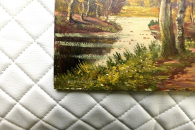 Weg durch den Wald am Fluss, Hans Weidmann, 1941