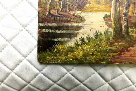 Weg durch den Wald am Fluss, Hans Weidmann, 1941