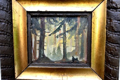 Im Tannenwald, unbekannter Künstler, 1860