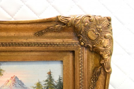 Romantischer Fluss am Wald, Anton Katser, 1904