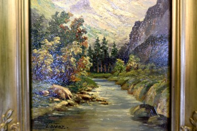 Romantischer Fluss am Berg, Lorenz, 1899