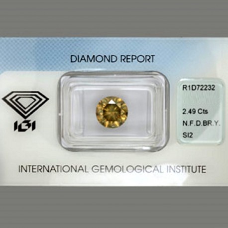 Fancy Diamant - 2,49 Karat Champangne