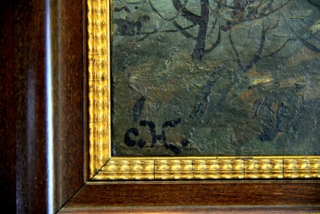 Nächtliche Waldlandschaft bei Vollmond, C. H. Vilhelm, 1860