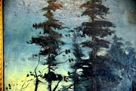 Nächtliche Waldlandschaft bei Vollmond, C. H. Vilhelm, 1860