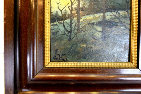 Nächtliche Waldlandschaft bei Vollmond, C. H. Vilhelm, 1860