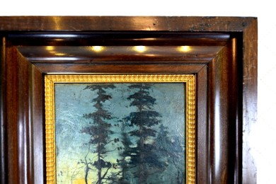 Nächtliche Waldlandschaft bei Vollmond, C. H. Vilhelm, 1860