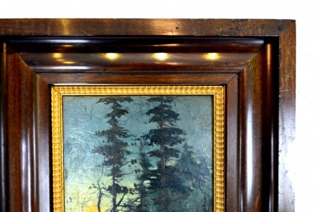 Nächtliche Waldlandschaft bei Vollmond, C. H. Vilhelm, 1860