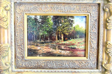 Morrlandschaft mit weidenden Kühen, K. Horik, 1928