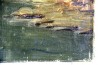 Ölgemälde, Veroni, Fluss und Wasserfall am Wald