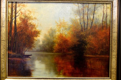 Idyllischer Herbstwald, Erich Langer, 1961