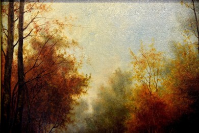 Idyllischer Herbstwald, Erich Langer, 1961