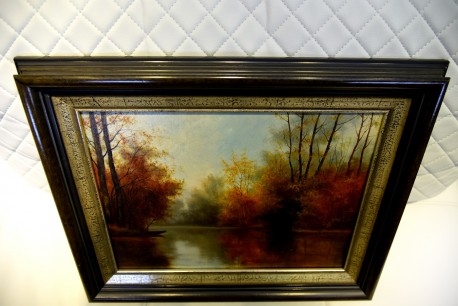 Idyllischer Herbstwald, Erich Langer, 1961