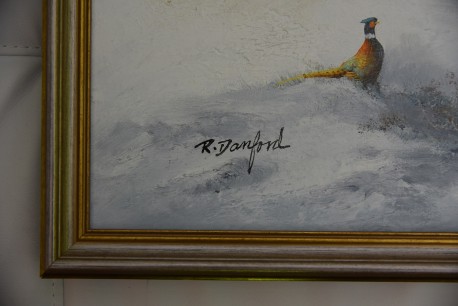 Fasane im Schnee, R. Danford, 1921