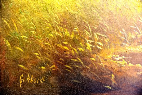 Romantischer Flusslauf im Herbstwald, Gotthardt, 1961 Romantischer Flusslauf im Herbstwald, Gotthardt, 1961