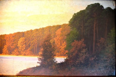 Märkischer See im Sonnenuntergang, Hauptwerk, Rudolf Hellgrewe, 1894