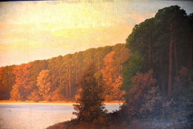 Märkischer See im Sonnenuntergang, Hauptwerk, Rudolf Hellgrewe, 1894