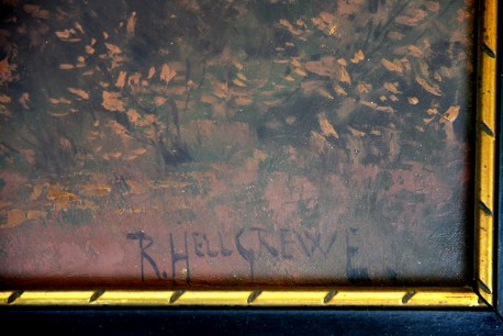 Märkischer See im Sonnenuntergang, Hauptwerk, Rudolf Hellgrewe, 1894