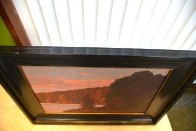 Märkischer See im Sonnenuntergang, Hauptwerk, Rudolf Hellgrewe, 1894