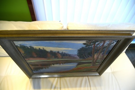 Impressionistische Seenlandschaft Bad Saarow, F. Lechner, 1933