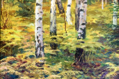 Birkenhain in Prieros im Spätsommer, Matthes, 1911