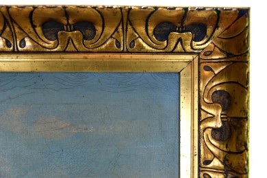 Märkische Seenlandschaft mit Kiefern, F. Fritze, 1918