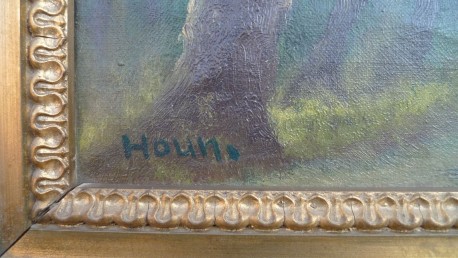 Romantischer Waldweg, Houn, um 1902