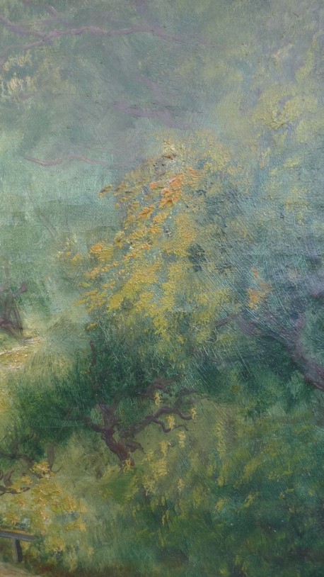 Romantischer Waldweg, Houn, um 1902