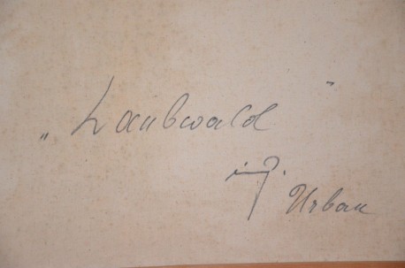 Zwei Wege in die romantische Lichtung im Laubwald, Urban, 1948