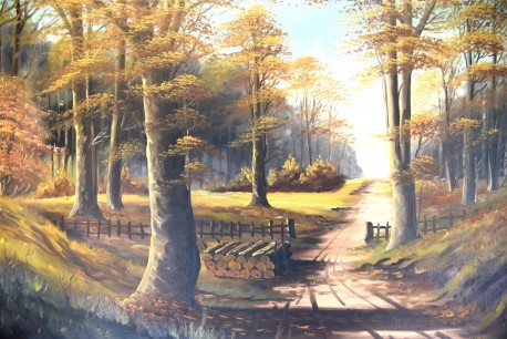 Buchenwald am Ettersberg im Herbst, 1910