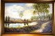 Weg mit Blumen am Fluss durch die Märkische Heide, signiert, 1923