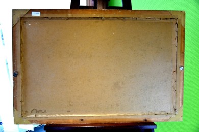 Weg mit Blumen am Fluss durch die Märkische Heide, signiert, 1923