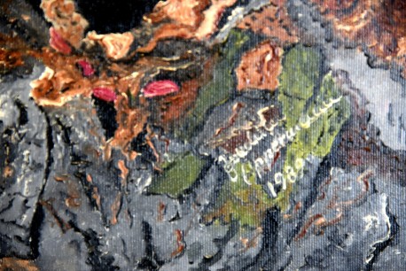 Eichhörnchen zwischen den Baumästen, Gundula Oppermann, 1989