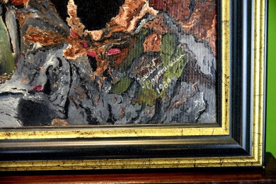 Eichhörnchen zwischen den Baumästen, Gundula Oppermann, 1989