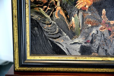 Eichhörnchen zwischen den Baumästen, Gundula Oppermann, 1989