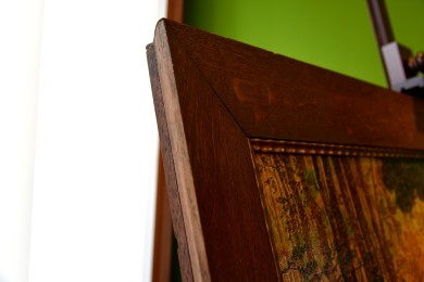 Wald mit Hirsch am Fluss, Impressionist, Stornitzky, 1931