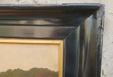 Märkische Seelandschaft, großes Hauptwerk, Rudolf Hellgrewe, 1895