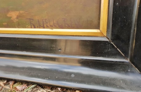 Märkische Seelandschaft, großes Hauptwerk, Rudolf Hellgrewe, 1895