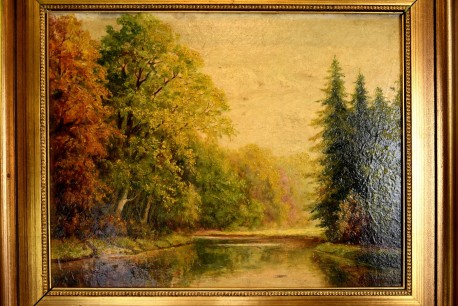 Romantischer See im Wald, Reidjardt, 1902