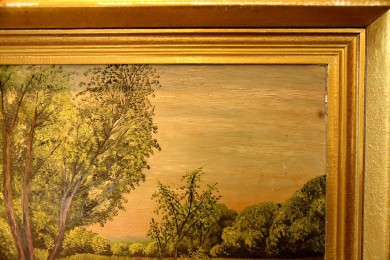 Bäume am Weiher, R. Ehnert, 1948