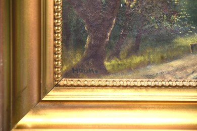 Romantischer Waldweg, Houn, um 1902