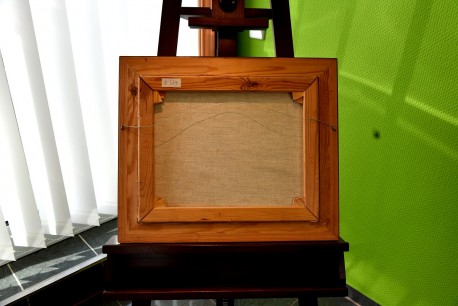 Surreale Waldlandschaft mit Fluss, A. Widerberg, 1950